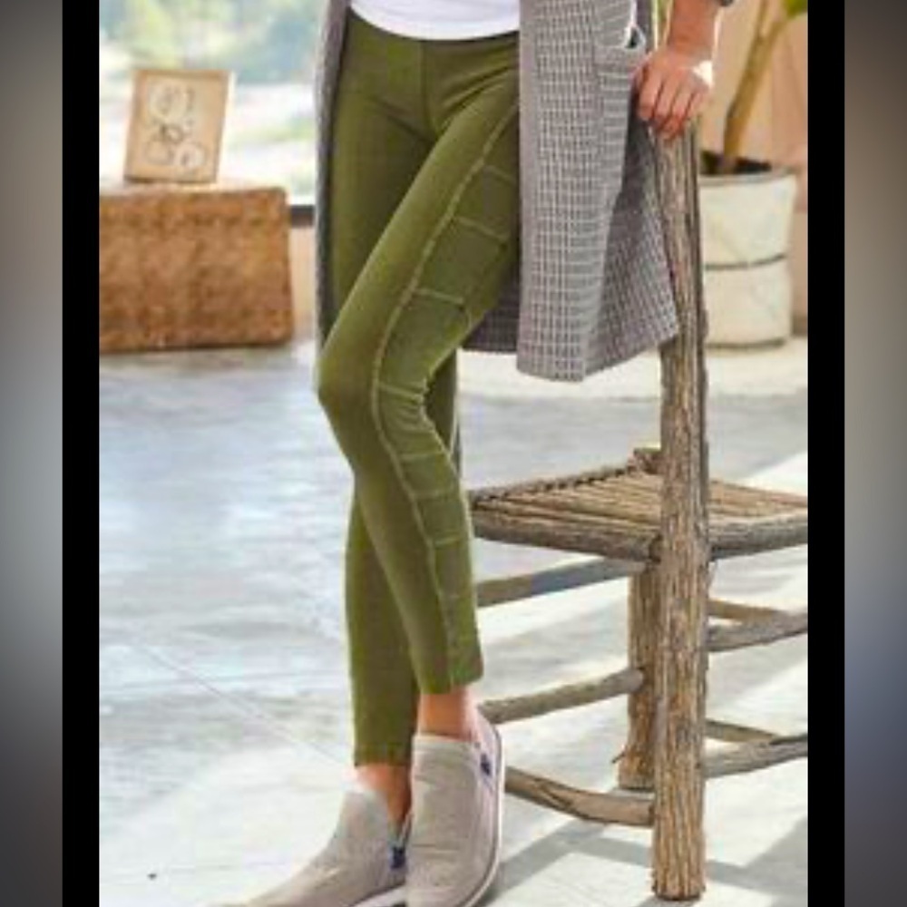 Evolution Sundance legging it thyme spring Nwt size S classic casual fall boho